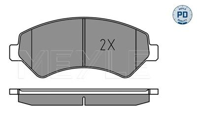 MEYLE 025 244 6619-2/PD Číslo výrobce: MBP1670PD. EAN: 4040074181805.
