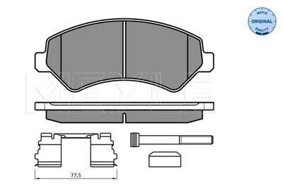 MEYLE 025 244 6619/W1 Číslo výrobce: MBP0597. EAN: 4040074636480.