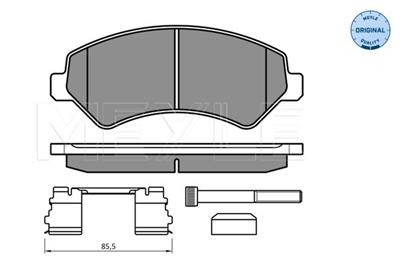 MEYLE 025 244 6619/W2 Číslo výrobce: MBP0598. EAN: 4040074637487.