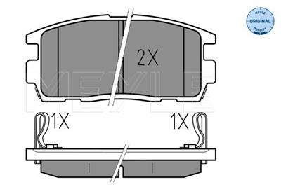 MEYLE 025 244 9815/W Číslo výrobce: MBP0610. EAN: 4040074073742.