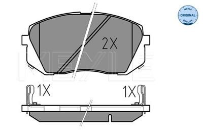 MEYLE 025 245 0116/W Číslo výrobce: MBP0611. EAN: 4040074073360.