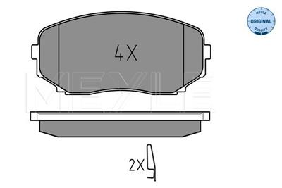 MEYLE 025 245 4417/W Číslo výrobce: MBP0621. EAN: 4040074073605.