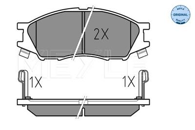 MEYLE 025 246 4815/W Číslo výrobce: MBP0646. EAN: 4040074074237.