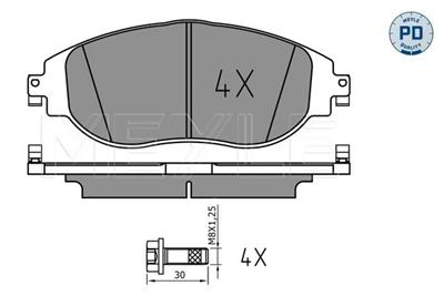 MEYLE 025 247 3821/PD Číslo výrobce: MBP1865PD. EAN: 4040074295953.