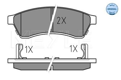 MEYLE 025 247 4414/W Číslo výrobce: MBP0663. EAN: 4040074073735.