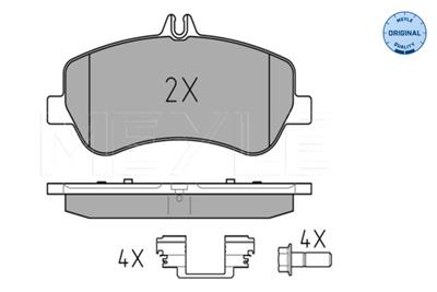 MEYLE 025 248 6720 Číslo výrobce: MBP0672. EAN: 4040074085653.