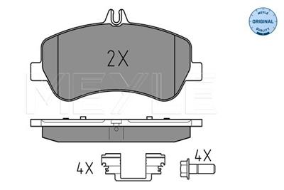 MEYLE 025 248 6720 Číslo výrobce: MBP0672. EAN: 4040074085653.