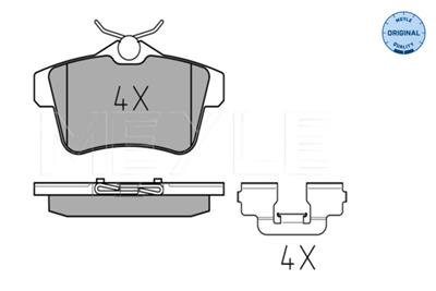 MEYLE 025 249 2217 Číslo výrobce: MBP0678. EAN: 4040074087527.