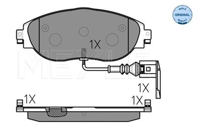 MEYLE 025 251 1720/W Číslo výrobce: MBP1577. EAN: 4040074124659.