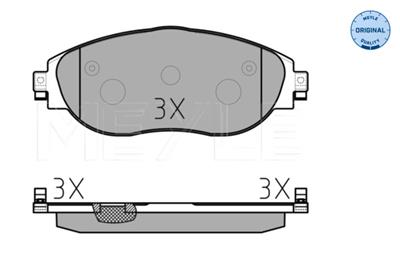MEYLE 025 251 1720/W Číslo výrobce: MBP1577. EAN: 4040074124659.