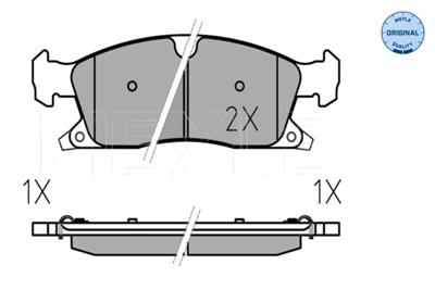 MEYLE 025 251 9021 Číslo výrobce: MBP1614. EAN: 4040074172988.