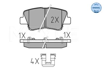 MEYLE 025 253 3715/W Číslo výrobce: MBP0702. EAN: 4040074102442.