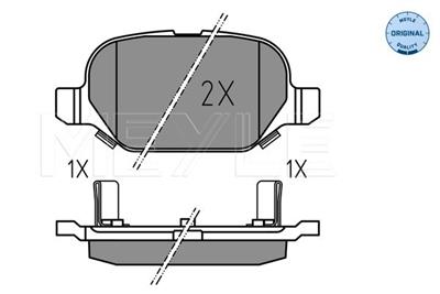 MEYLE 025 254 1014 Číslo výrobce: MBP1870. EAN: 4040074296431.