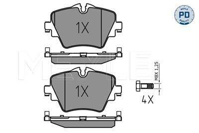 MEYLE 025 256 1718/PD Číslo výrobce: MBP1771PD. EAN: 4040074257982.