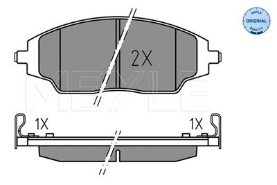 MEYLE 025 257 2218 Číslo výrobce: MBP1743. EAN: 4040074226278.