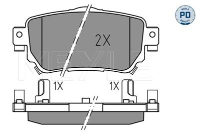 MEYLE 025 259 6515/PD Číslo výrobce: MBP1735PD. EAN: 4040074225349.