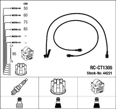 NGK 44221 Číslo výrobce: RC-CT1305. EAN: 87295442210.