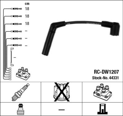 NGK 44331 Číslo výrobce: RC-DW1207. EAN: 87295443316.