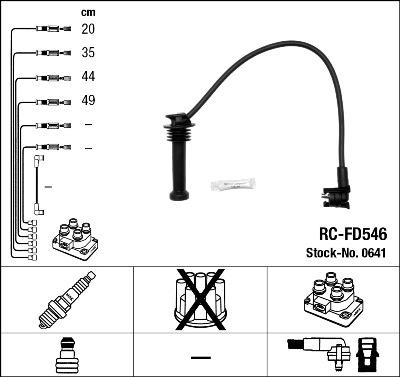 NGK 0641 Číslo výrobce: RC-FD546. EAN: 87295006412.