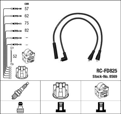 NGK 8569 Číslo výrobce: RC-FD825. EAN: 87295085691.