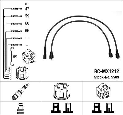 NGK 5589 Číslo výrobce: RC-MX1212. EAN: 87295055892.
