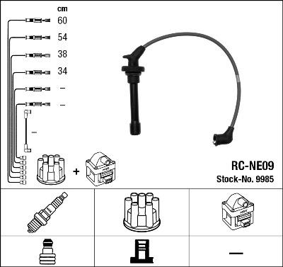 NGK 9985 Číslo výrobce: RC-NE09. EAN: 87295099858.