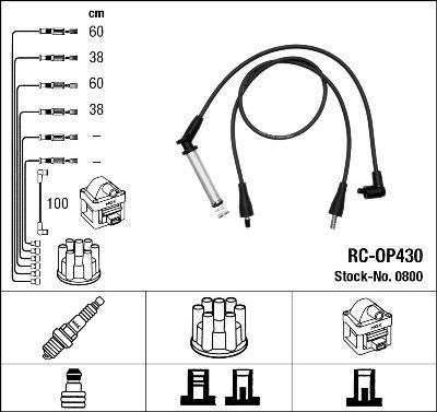 NGK 0800 Číslo výrobce: RC-OP430. EAN: 87295008003.