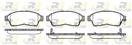 ROADHOUSE 2402.02 - Sada brzdových platničiek, vždy 4 kusy v sade