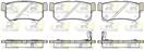 ROADHOUSE 2746.42 - Sada brzdových platničiek, vždy 4 kusy v sade