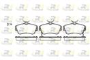 ROADHOUSE 2753.02 - Sada brzdových platničiek, vždy 4 kusy v sade