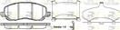 ROADHOUSE 2804.31 - Sada brzdových platničiek, vždy 4 kusy v sade