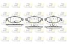 ROADHOUSE 2812.02 - Sada brzdových platničiek, vždy 4 kusy v sade