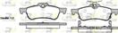 ROADHOUSE 2862.02 - Sada brzdových platničiek, vždy 4 kusy v sade