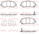 REMSA 1881.02 - Sada brzdových platničiek, vždy 4 kusy v sade