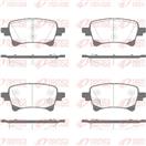 REMSA 1903.04 - Sada brzdových platničiek, vždy 4 kusy v sade