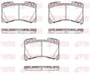 REMSA 1955.02 - Sada brzdových platničiek, vždy 4 kusy v sade