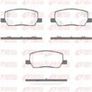 REMSA 1969.02 - Sada brzdových platničiek, vždy 4 kusy v sade