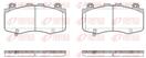 REMSA 1970.04 - Sada brzdových platničiek, vždy 4 kusy v sade