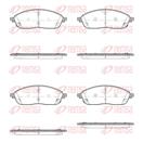 REMSA X2035.04 - Sada brzdových platničiek, vždy 4 kusy v sade