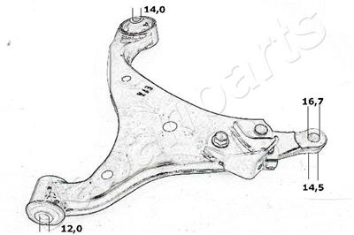JAPANPARTS BS-K03R EAN: 8033001855647.