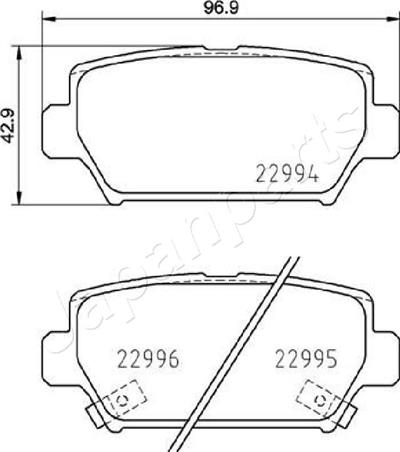 JAPANPARTS PP-516AF EAN: 8052553670331.