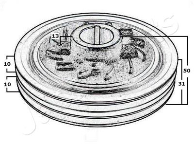 JAPANPARTS PU-500 EAN: 8033001667899.