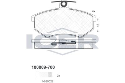 ICER 180809-700 Číslo výrobce: 20669. EAN: 8424073053749.