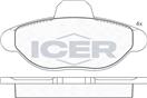 ICER 180923 - Sada brzdových platničiek, vždy 4 kusy v sade
