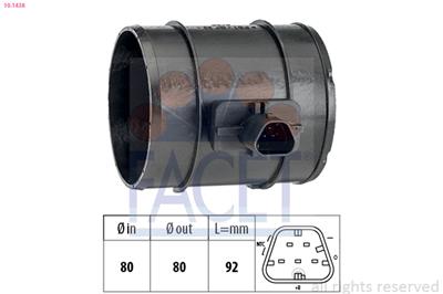 FACET 10.1438 Číslo výrobce: KW 491 438. EAN: 8012510034385.