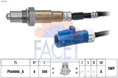FACET 10.8296 Číslo výrobce: EPS 1.998.296. EAN: 8012510057964.