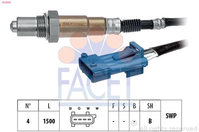 FACET 10.8301 Číslo výrobce: KW 498 301. EAN: 8012510054130.