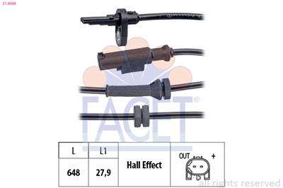 FACET 21.0088 Číslo výrobce: KW 460 088. EAN: 8012510049983.