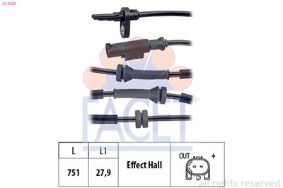 FACET 21.0226 Číslo výrobce: KW 460 226. EAN: 8012510032848.