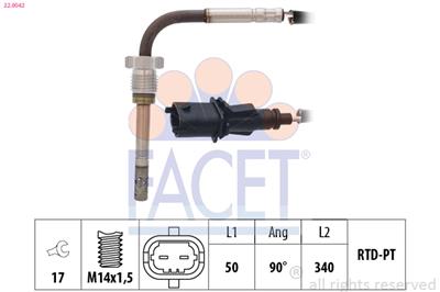 FACET 22.0042 Číslo výrobce: KW 422 042. EAN: 8012510302279.